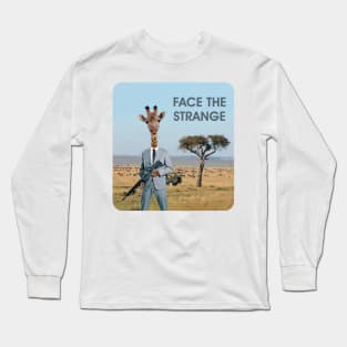 Giraffe Hunter on Safari Long Sleeve T-Shirt